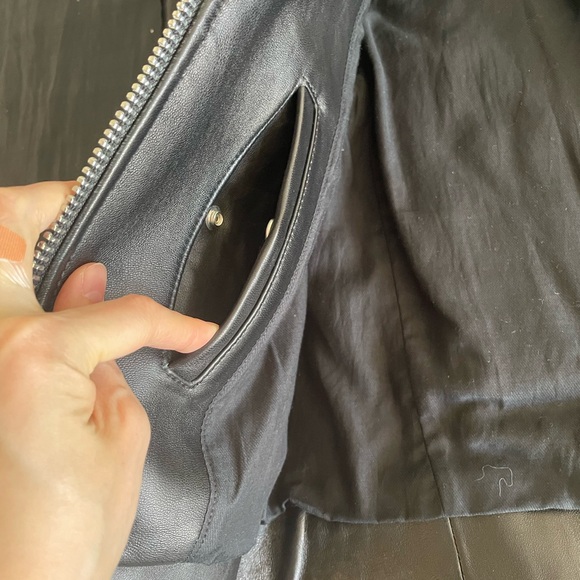 Acne studios black leather jacket - Picture 4 of 8